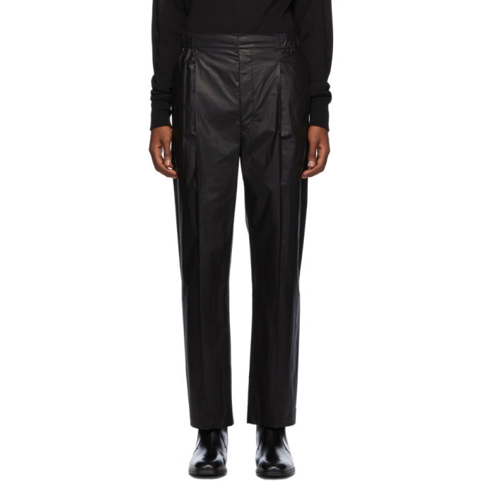 Photo: Lemaire Black Pleated Drawstring Trousers