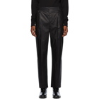 Lemaire Black Pleated Drawstring Trousers