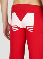 Mowalola Logo Print Track Pants unisex Red