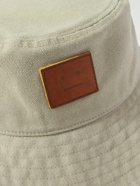 Acne Studios - Logo-Appliquéd Cotton-Canvas Bucket Hat - Neutrals