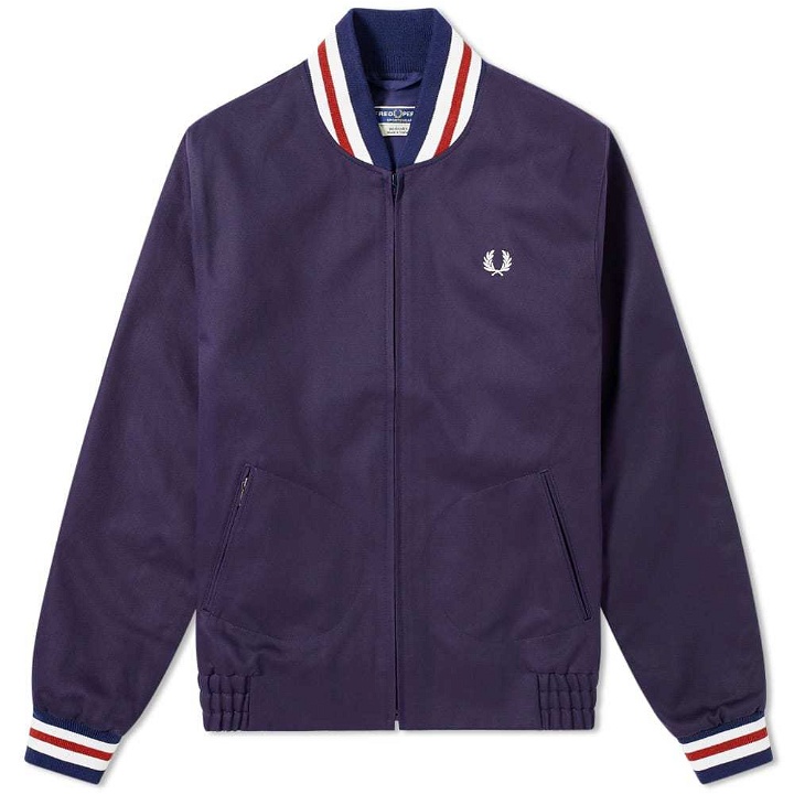 Photo: Fred Perry Reissues Made in England Bomber Jacket Blue