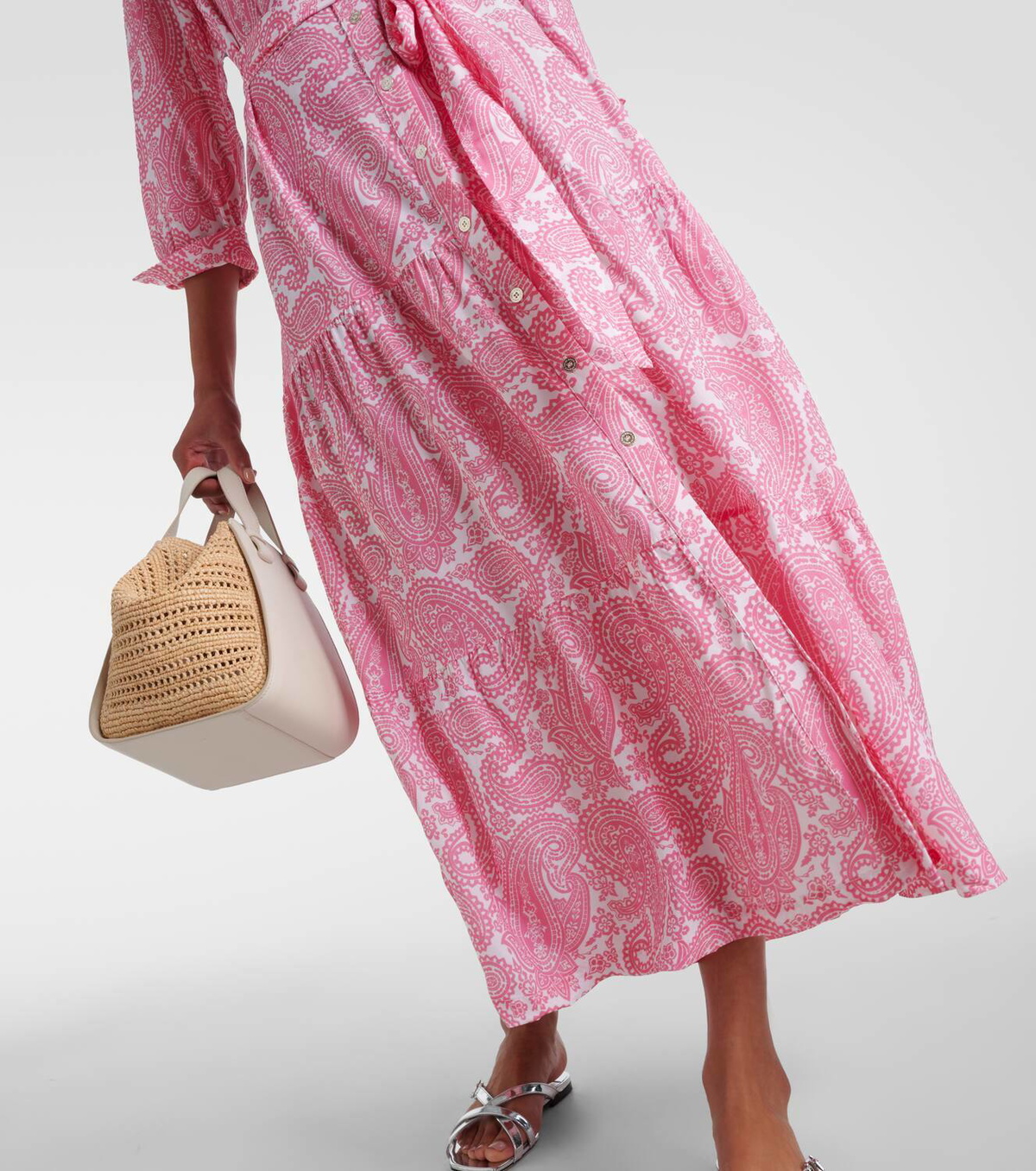 【Heidi Klein】 Ischiaペイズリーシャツドレス Heidi Klein Ischia paisley shirt dress Heidi Klein