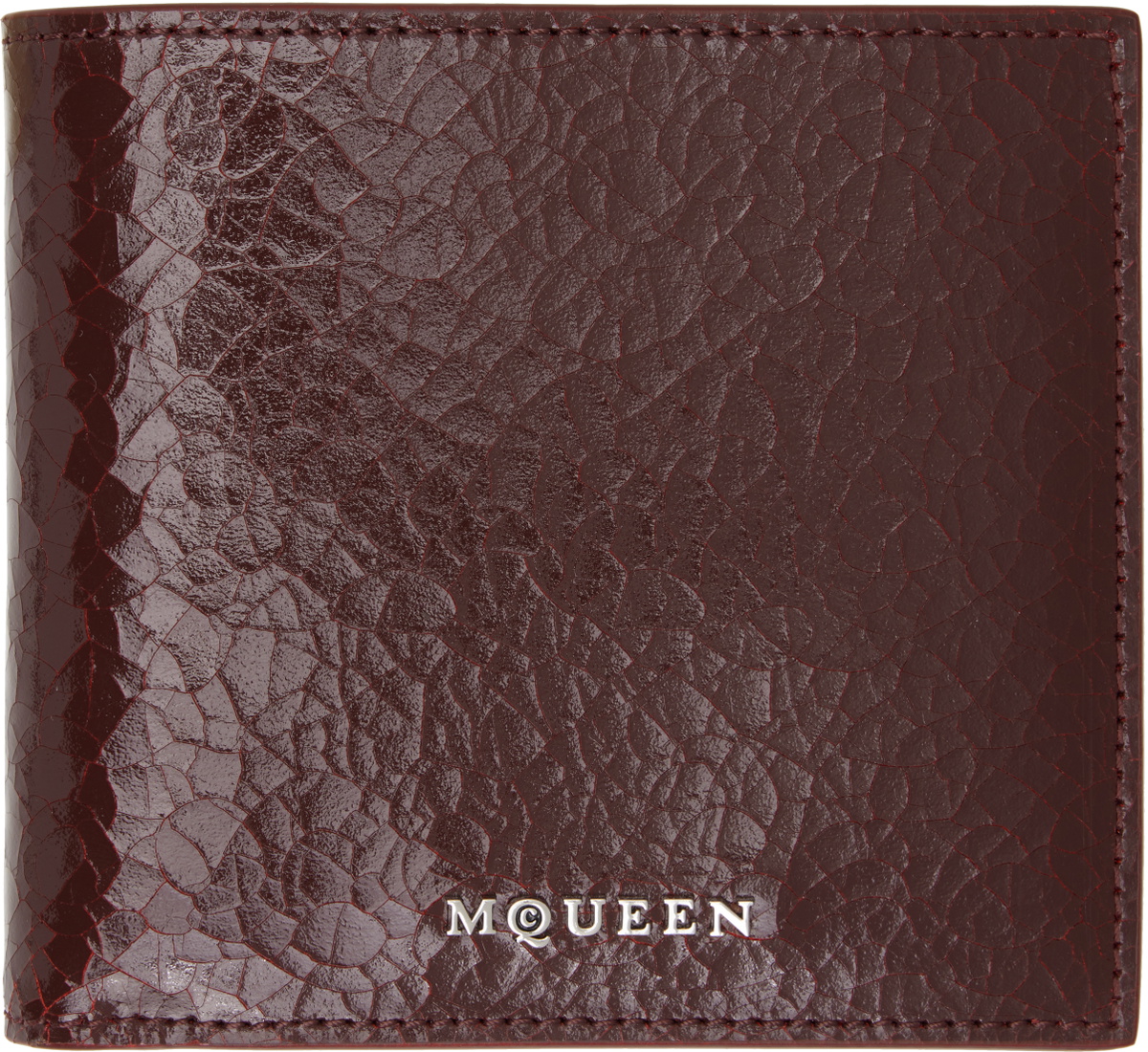 McQueen Burgundy Bifold Wallet