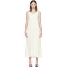 TOTEME Off-White Scoop-Neck Sablé Maxi Dress