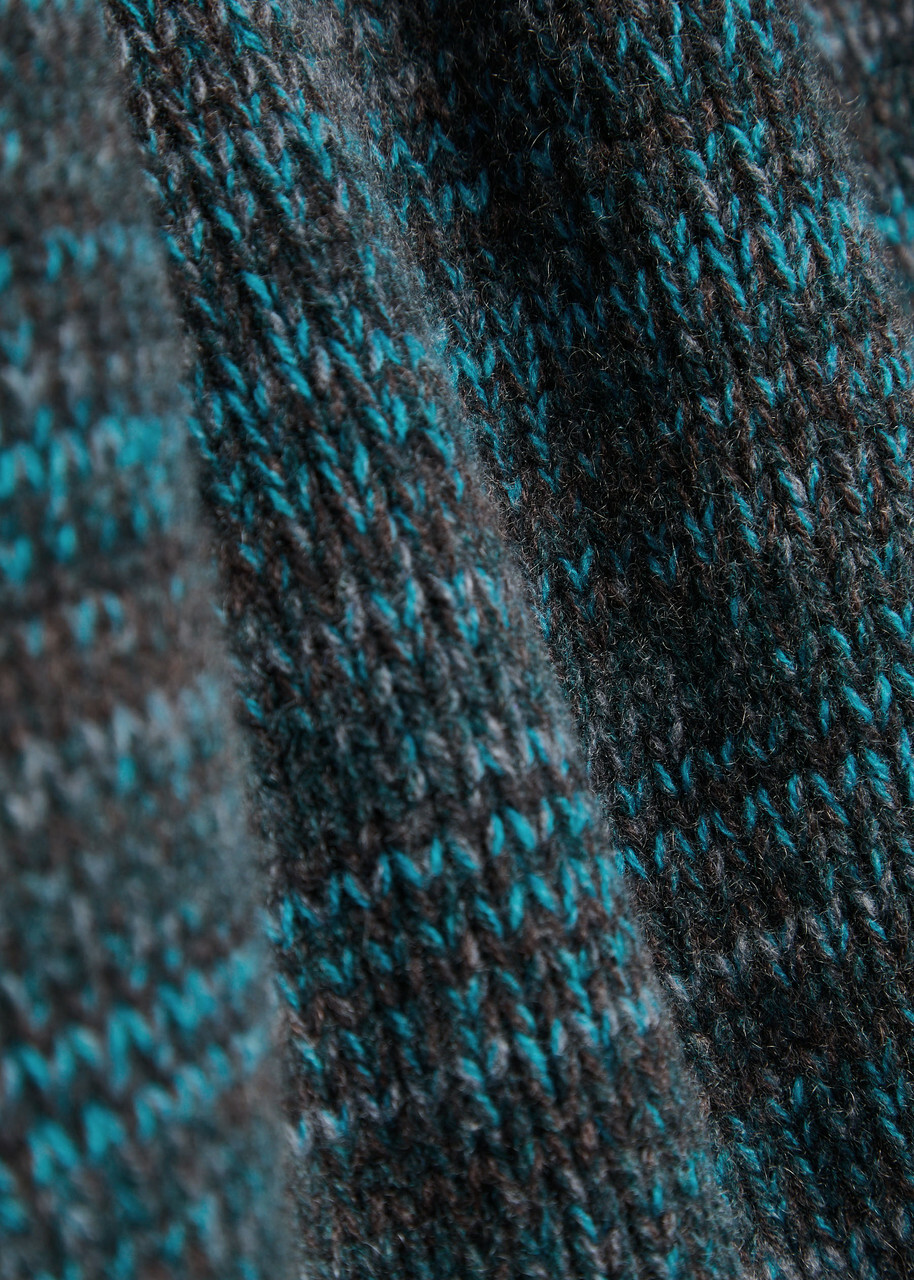 Begg & CO Kai Striped Cashmere Sweatshirt Blue