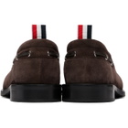 Thom Browne Brown Calf Suede Boat Shoes