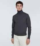 Ami Paris Ami de Cœur wool turtleneck sweater