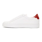 Givenchy White and Red Urban Knots Sneakers