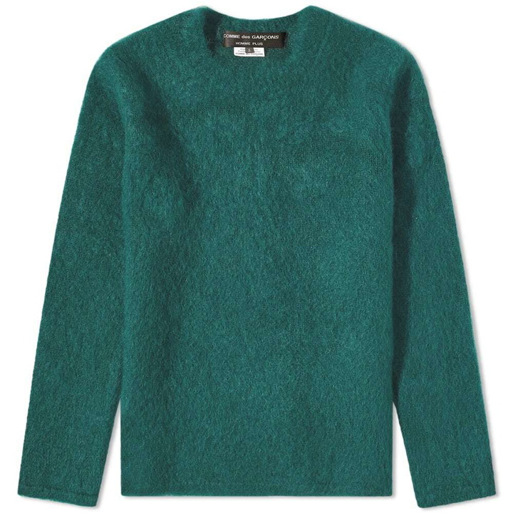 Photo: Comme des Garçons Homme Plus Men's Mohair Crew Knit in Dark Green