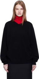 Arch The Black Cashmere V-Neck Pullover Sweater