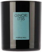 Ginori 1735 Green 'Il Seguace' Purple Hill Candle