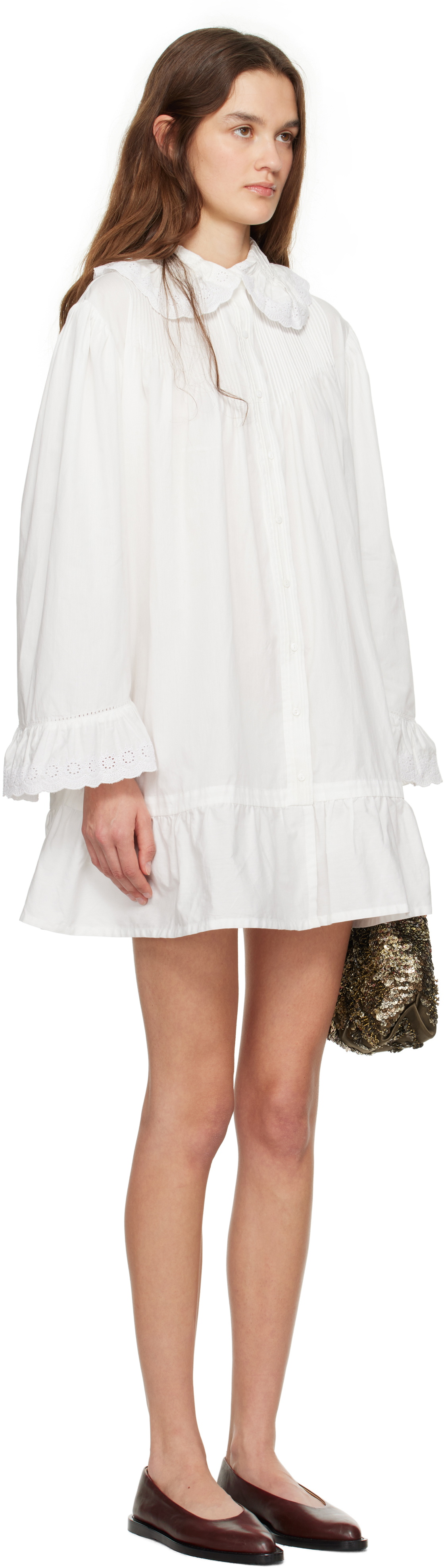 Bode White Petaluma Minidress