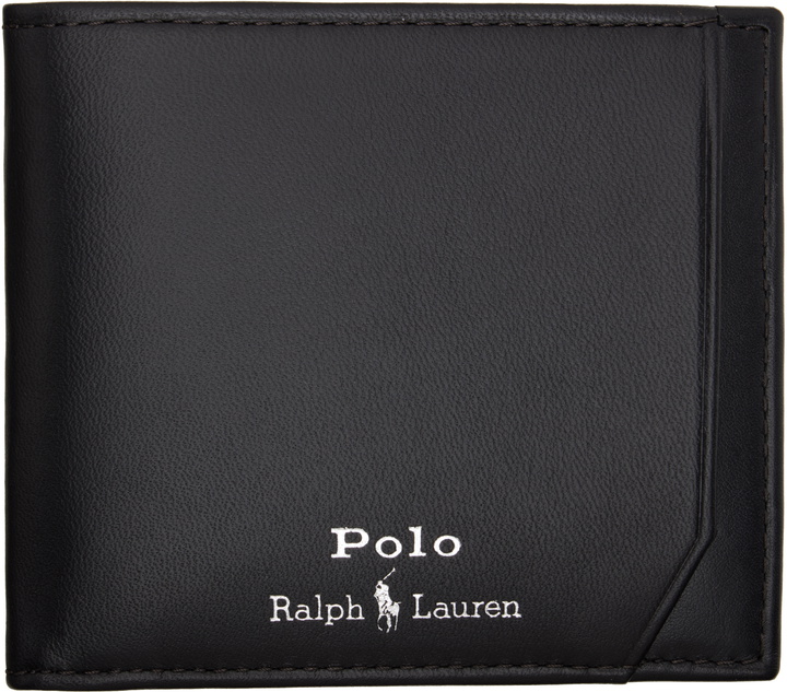 Photo: Polo Ralph Lauren Black Smooth Leather Billfold Wallet