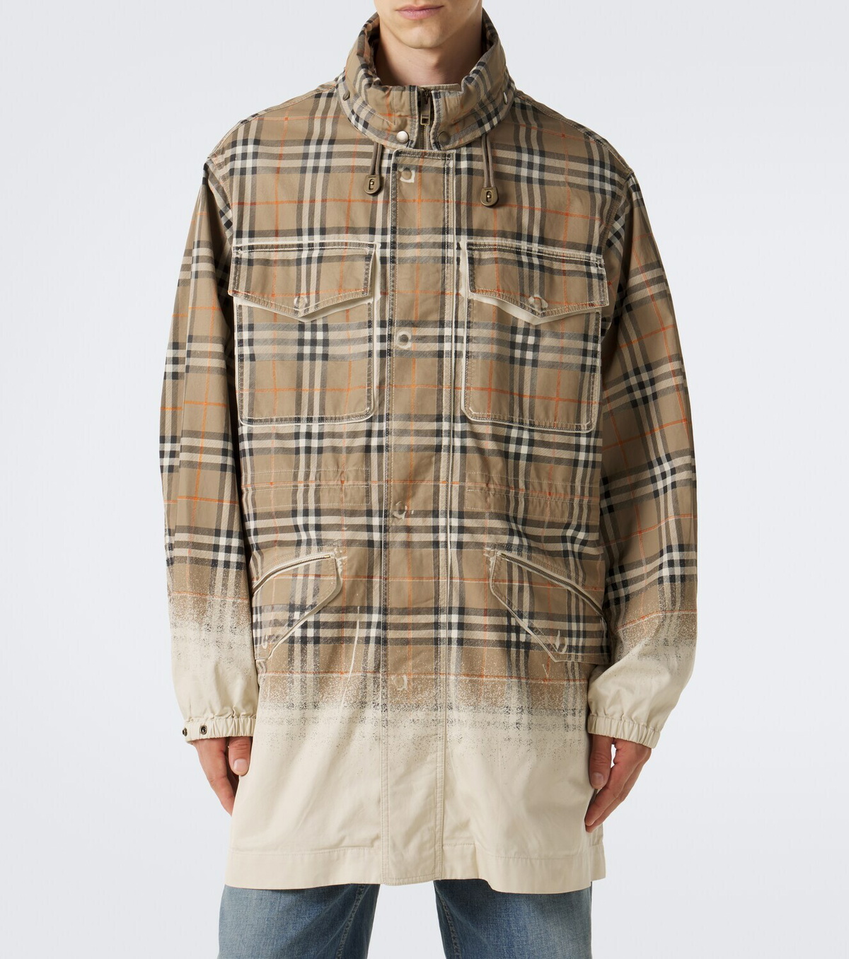 Burberry Burberry Check cotton gabardine parka