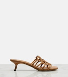 Loewe Petal Anagram 45 leather mules