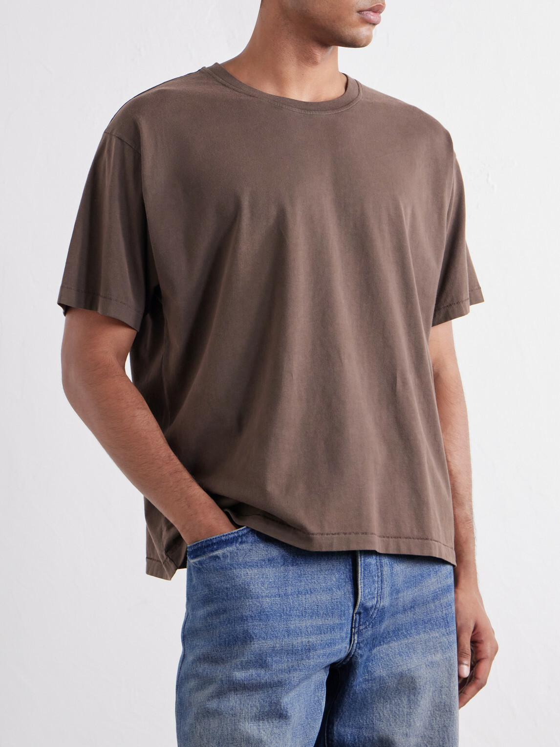mfpen - Organic Cotton-Jersey T-Shirt - Brown