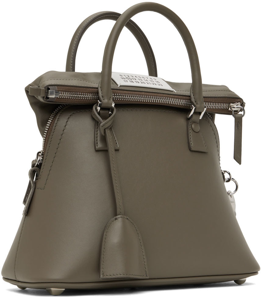 Maison Margiela 5AC ミディアム　ダークグレー Maison Margiela Grey Mini 5AC Messenger Bag Maison Margiela