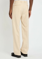 Valentino Garavani Wool Gabardine Trousers Cream