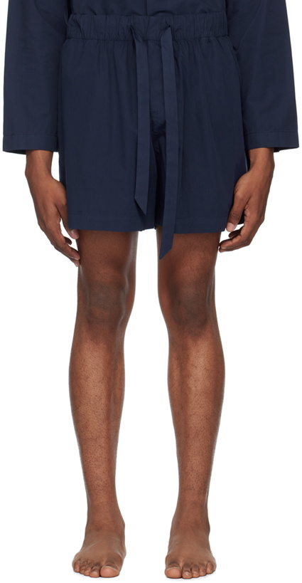 Photo: Tekla Navy Drawstring Pyjama Shorts