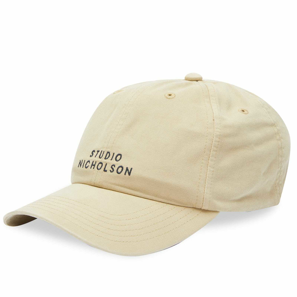 Studio Nicholson Men's Logo Cap in Sand/Blue