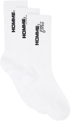 HommeGirls Three-Pack White Original Socks