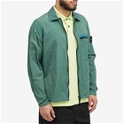 Stone Island Men's Nylon Metal Shirt Jacket in Light Green