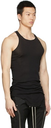 Rick Owens Black Basic Rib Tank Top