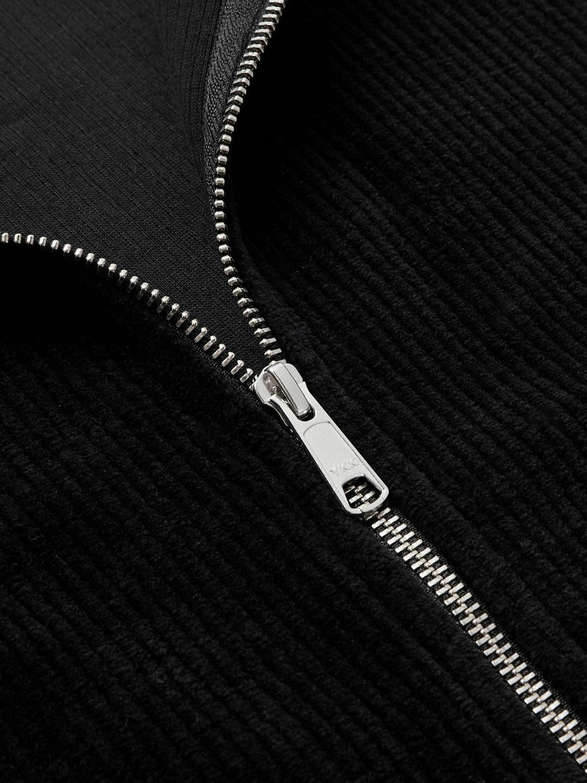 mfpen - Leisure Cotton Zip-Up Sweater - Black