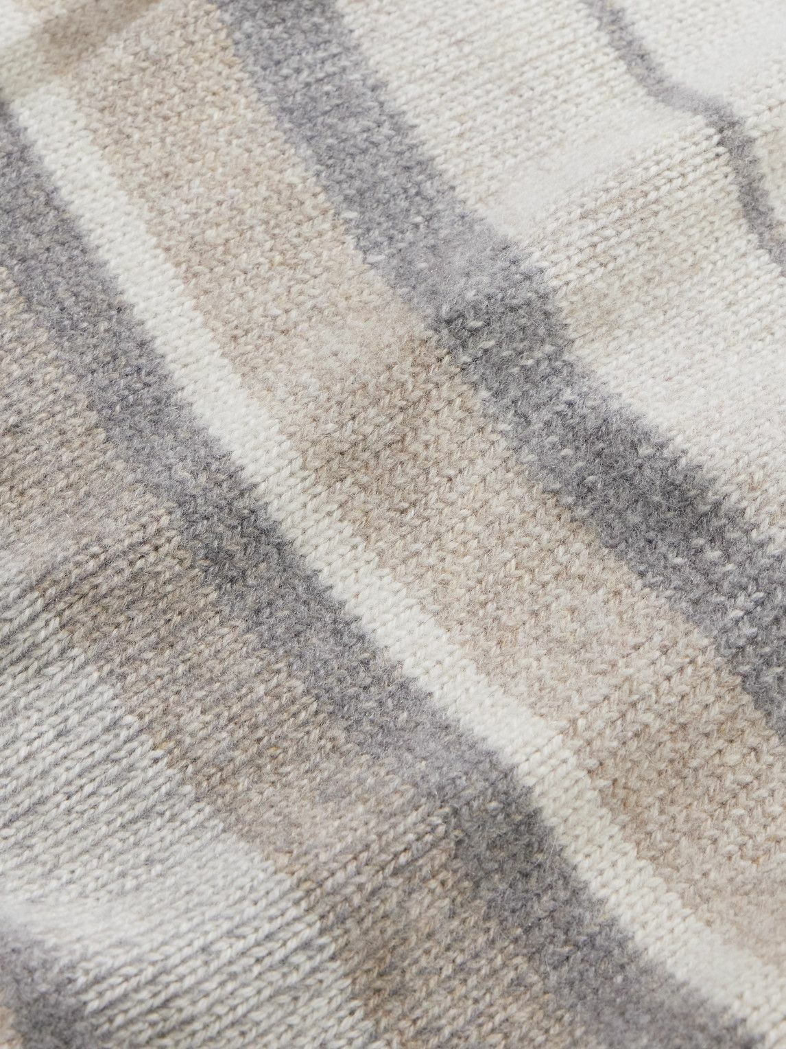The Elder Statesman - Striped Cashmere Blanket