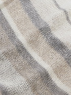 The Elder Statesman - Striped Cashmere Blanket