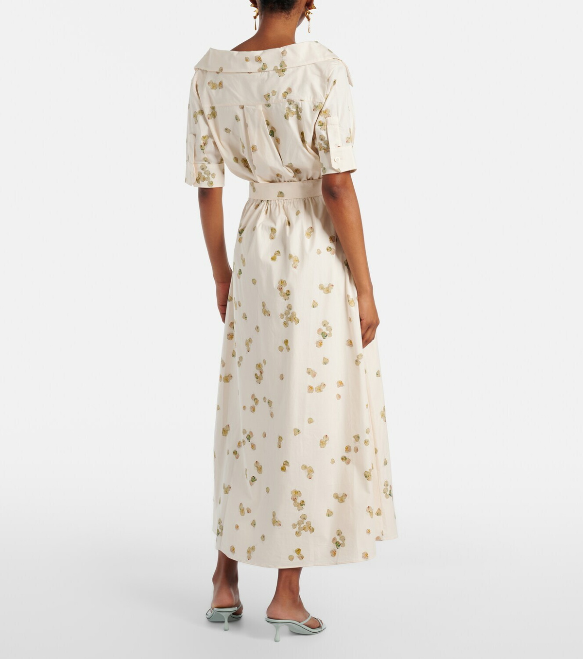 Altuzarra Lydia floral cotton-blend wrap dress
