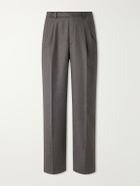 Brioni - Capri Wool-Gabardine Trousers - Gray