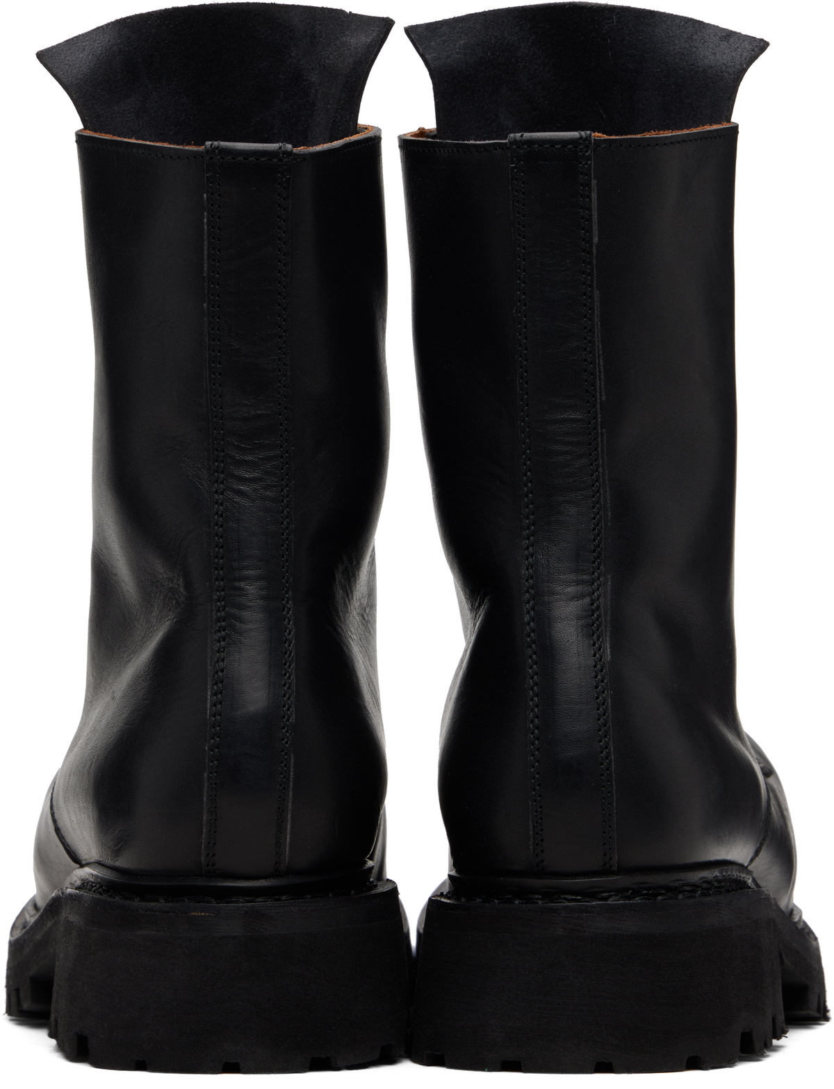 A DICIANNOVEVENTITRE Black Prisma Combat Boots