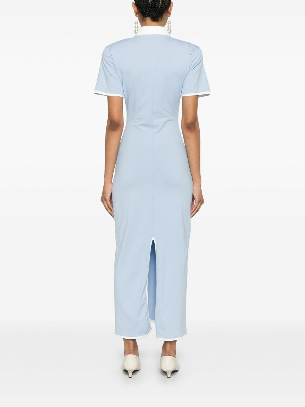 Rowen Rose Embroidered-Logo Polo Dress