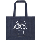 A.P.C. x Brain Dead Denim Shopping Bag