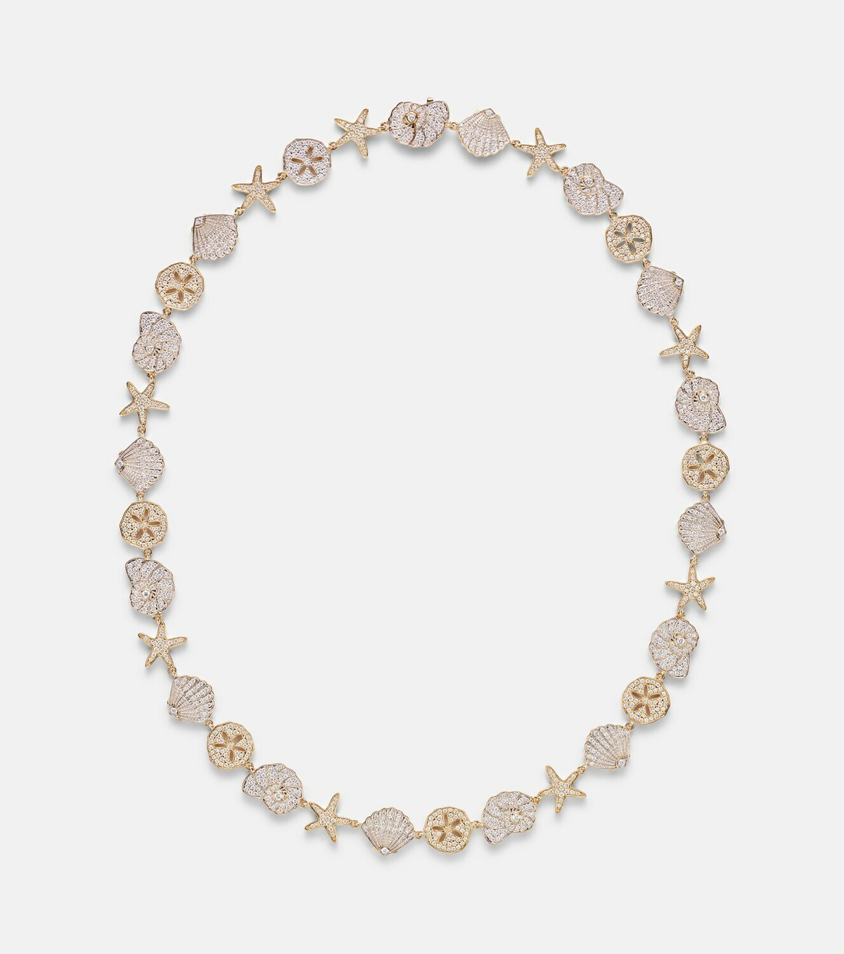 Sydney Evan Sea Life 14kt gold (585/1000) necklace with diamonds