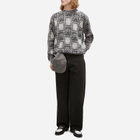 RASSVET Men's Pattern Logo Jacquard Knit in Grey