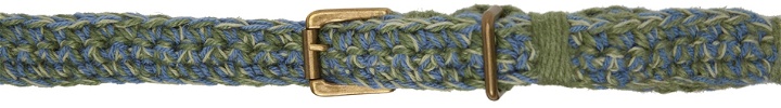 Photo: Nicholas Daley Blue & Green Crocheted Belt