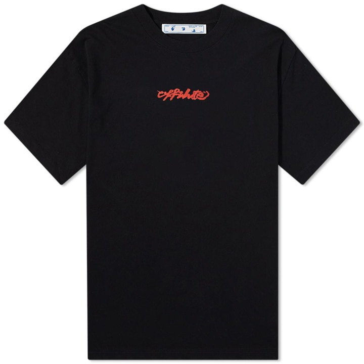 Photo: Off-White Oversized Arrow On Canvas Tee