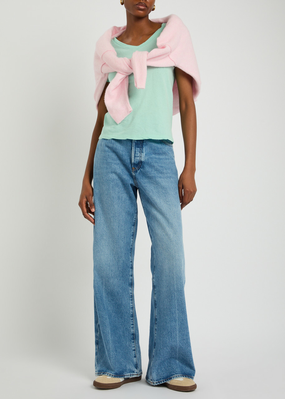 American Vintage Gamipy Cotton T-shirt Teal