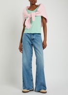 American Vintage Gamipy Cotton T-shirt Teal