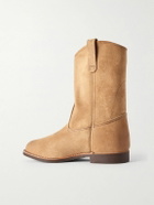 Red Wing Shoes - Pecos Suede Cowboy Boots - Neutrals
