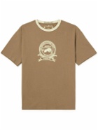 MANAAKI - Logo-Print Cotton-Jersey T-Shirt - Brown