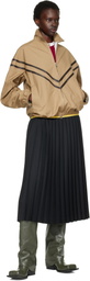 Stefan Cooke Black Match Midi Skirt