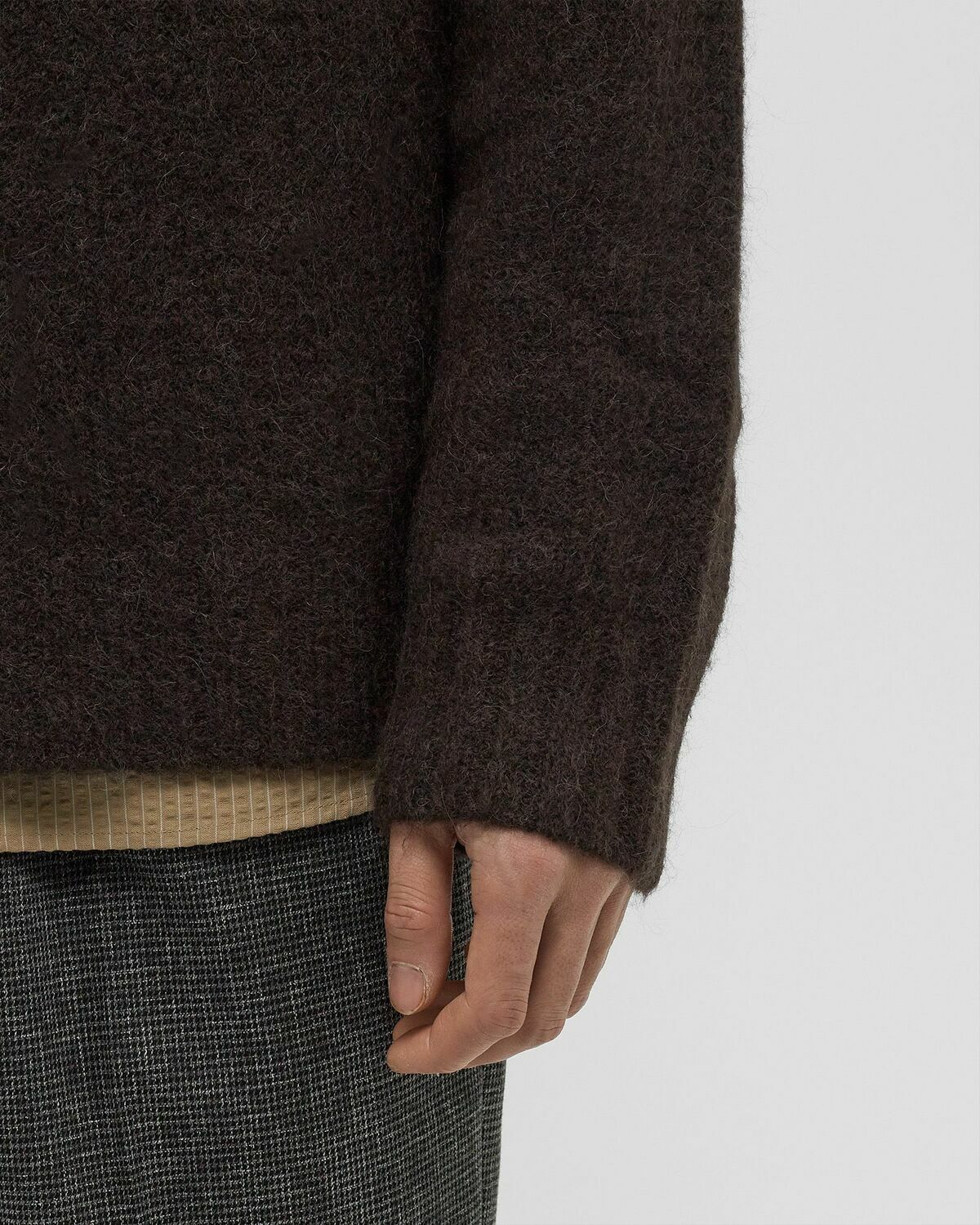 ØLÅF CHAIR LOGO CREWNECK KNIT Brown Mens Pullover
