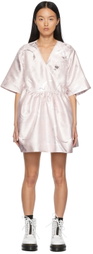 GANNI Pink Metallic Jacquard Mini Dress