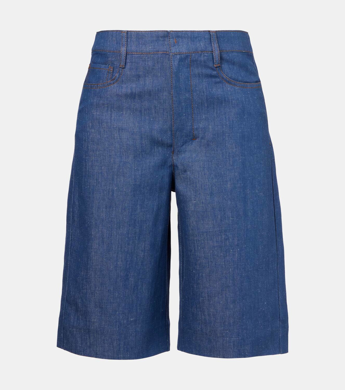 'S Max Mara Eric cotton and linen twill shorts