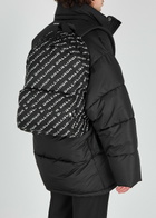 Balenciaga Wheel Logo-print Nylon Backpack - Black And White - One Size