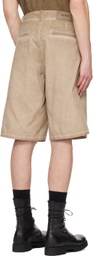 UMA WANG Tan Joe Denim Shorts