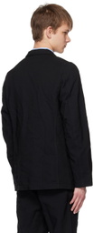 Comme des Garçons Shirt Black Peaked Lapel Blazer